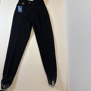 Ski West Snow Pants Women’s 12 Long Black Stirrup Leg New With Tags